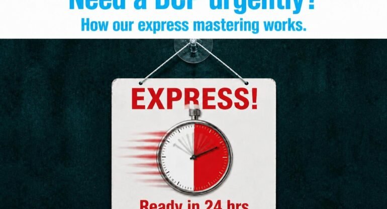 Need a DCP urgently? How our express mastering works
